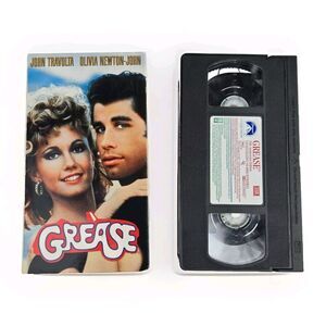 Vintage Grease Movie VHS John Travolta Olivia Newton-John Nostalgia Nostalgic